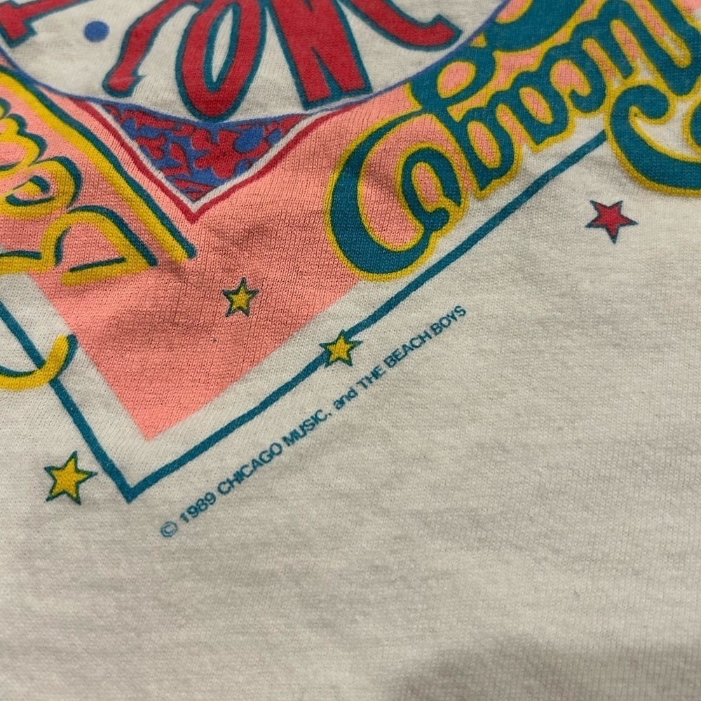 Vintage 1989 Chicago and Beach Boys in concert shirt Men’s Medium - Picture 3 of 6